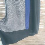 BCBG MaxAzria M Black Lapis Chiffon Tank Dress Photo 4