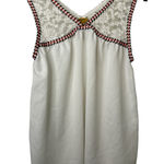 Wrangler  White Sleeveless Lace Embroidered Blouse Photo 0