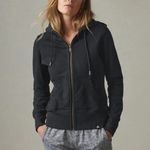 American Giant Womens Black Cotton Full Zip Hoodie Sweatshirt Size L Size L Photo 2