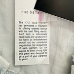 Blue & Ivory Pleated Plisse Skirt Dress KAS ModCloth Cottagecore Boho Milkmaid White Size M Photo 12