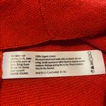 Eileen Fisher  Organic Cotton Knit Hi Lo L/S Tunic Postbox Red Size LARGE *flaw Photo 4