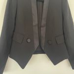 Club Monaco $295 Nimah Blazer Tuxedo Blazer Size 00 Padded Shoulders Career Photo 6
