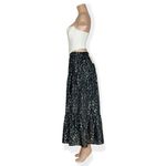 SABINA MUSAYEV Portia Maxi Skirt, Silver Black, Small Black Photo 8