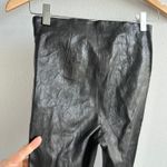 frame denim  LE LEGGING HIGH WAIST LEATHER LEGGING SZ XS NOIR Photo 4