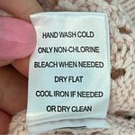 DH tennis pullover sweater, pointelle knit, baby pink w. white cableknit detail Photo 10