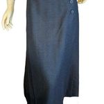 Saks 5th Avenue VINTAGE 1980'S SAKS FIFTH AVENUE GRAY PLEATED WOOL MIDI SKIRT (16) Photo 0