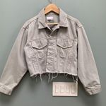 Boyish  Harvey cropped denim jean jacket light grey size Small Photo 3
