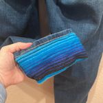 Lucky & Blessed Size 10 Boutique Jeans Blue Serape Fabric details, distressed Photo 8