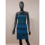 BCBGMAXAZRIA  Sequin and‎ knitted Manuela Dress, 2, Blue and Black Photo 2