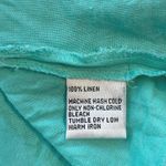 Talbots  PL LP Large Petite Irish Linen Tank Top V Neck Babydoll Seafoam Green Photo 4