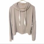 Betsey Johnson  Size XL Raw Edge Cropped‎ Hooded Sweatshirt Photo 1