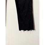 ZARA  Black Cropped Kick Flare Jeans Raw Hem Women's Size 10 Photo 1