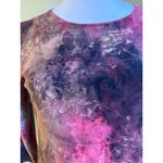 Brittany Black vintage Pink Floral Glitter 3/4 Sleeve Top L fairy‎ Y2K whimsigot Size L Photo 1