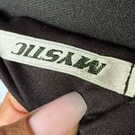 Mystic Brown One-Shoulder Cocktail Dress Photo 4