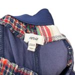 Aerie  Flannel Pajama Set Madras Plaid Check Leopard Blue Red Size Small / Medium Photo 9