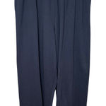 Eskandar Pima Cotton Wide Leg Trousers Pants Pull On Navy Blue Size 1 Size M Photo 0