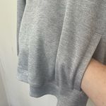 Adidas Quarter Zip Pullover Light Grey Textured Long Sleeve ~ Women’s Size L Photo 2