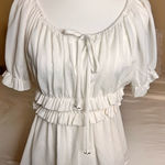 HD in Paris ANTHROPOLOGIE  White Top Size‎ 2 Photo 0