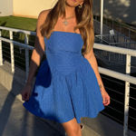 Vestique  blue strapless dress Photo 0