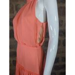 Elizabeth and James  NEW Carlita‎ Dress Sleeveless High Neck Orange Silk Size 6 Photo 5