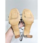 Abound  Sandals Womens Size 8 Silver Slingback Rosalie Open Toe Heels Photo 7