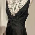 BCBGeneration New Plaid Sheer Beach Yacht Party Slit Bow Strap Formal Evening Photo 1