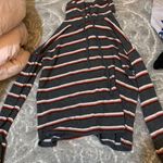 Pink Rose Striped Hoodie Photo 0