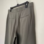 Ann Taylor Wide Leg Trousers Dress Pants Olive Green Flat Front Pockets Size 8 Photo 9