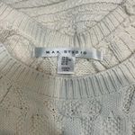 Max Studio  Cream  100% Cotton Cable Knit Raglan Pullover Sweater Cabin Size M Photo 3