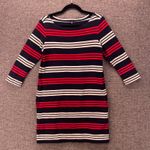 Uniqlo  Womans Dress Size M Striped Dress‎ Boatneck Red White Blue Casual Photo 0