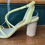 Dolce Vita Strappy Raffia Heeled Sandal 10 Yellow Photo 4