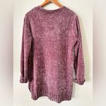 Orvis  Women’s  V-neck Chenille Sweater Color Mauve Size Large Photo 2