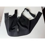 H&M Black Triangle Plunge V-Neck Bikini Top Thick Strap Swimwear Size 14 XL Photo 3