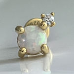 Anthropologie 925 Cartilage Opal Single Earring Photo 0