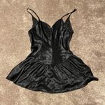 Avons Fashions Intimates Black Satin Chemise SIZE M Size M Photo 0