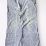 WPL 6749 Vintage 70s High Waist Wide Leg Bell Bottom Jeans Size 36 Blue Photo 0