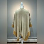 Poof! Tan Poof Colorblock Cape Sweater Size Medium EUC Photo 1