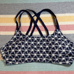 NWOT Navy Geometric Tankini Top Photo 0