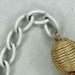 White Beehive Swirl Tassel Charm Chain Link Belt Extra Small/Small (XS/S) ✨ Photo 6