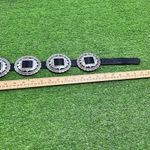 Brighton Black Sunflower Concho Belt Silver Southwest Cowgirl Vintage 1993 SM Photo 9