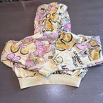 Nickelodeon  Spongebob Squarepants Cartoon Print Cropped Hoodie Womens Small‎ Photo 6