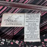 Kathie Lee Collection Vintage 90s Y2K Kathie Lee Floral Sleeveless Shift Maxi Dress Black Pink Medium Photo 9