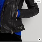 Ralph Lauren BNWOT Lauren  Burnished Lamb Leather Moto Jacket sz 00 Photo 4