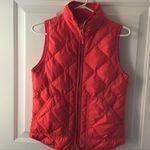 J.Crew BRIGHT ORANGE GOOSE DOWN VEST. XS. Photo 3