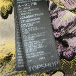 Topshop Floral Metallic Skirt Size 6 Photo 8