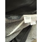 Weekend MaxMara Textured Tweed Ruffled Hem Linen Blend Blazer Size 12 Black Photo 7