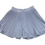 idem Ditto  Pleated Flowy Wide Leg Feminine Shorts Sky Blue Fully Lined Size S Photo 0