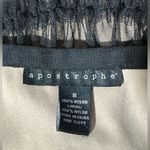 Apostrophe  tiered tulle black midi skirt size 8 Photo 7