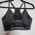 DKNY  Charcoal Sports Bra with Striped Band Photo 1