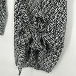 Free People Rillo Mini Shirt Dress Black Beach Summer Tie Front Size XS Photo 6